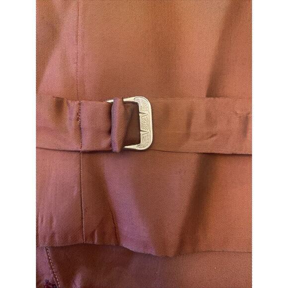 Royal Stewart red tartan plaid 100% wool vest size medium steam punk goth grunge - Picture 8 of 10